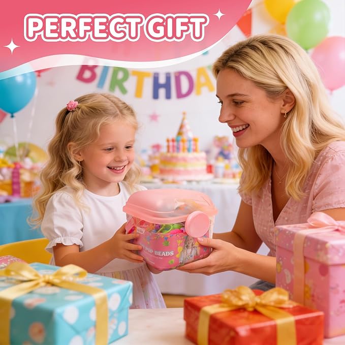Snap Pop Beads Jewelry Kit for Girls – 350PCS Insect DIY Bracelet Making Toy with Butterfly, Ladybug, Dragonfly – No Mess Craft Birthday Gift Age 4–8 – Crafts Kits with Storage Box