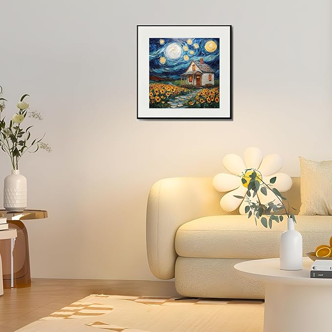 Leodozzio Wooden Puzzles for Adults 500 Pieces, Starlight House Jigsaw Puzzles, 5MM Thick Unique Shaped Animal Wooden Puzzle, Perfect Choice for Gifts, Wall Art Room & Artistic Home Decor, 15.9"x15.9"