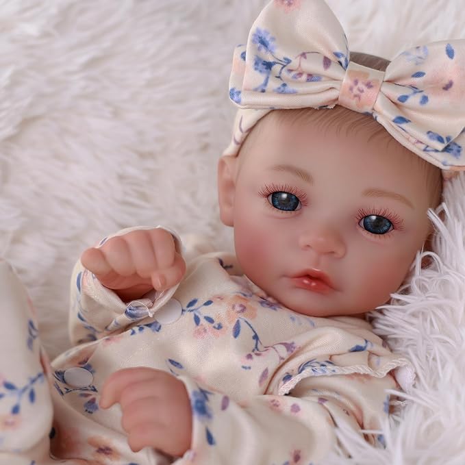BABESIDE Lifelike Reborn Baby Dolls - 17-inch Cute Realistic Baby Doll Newborn Soft Cuddly Real Life Baby Dolls with Accessories for Kids Age 3+
