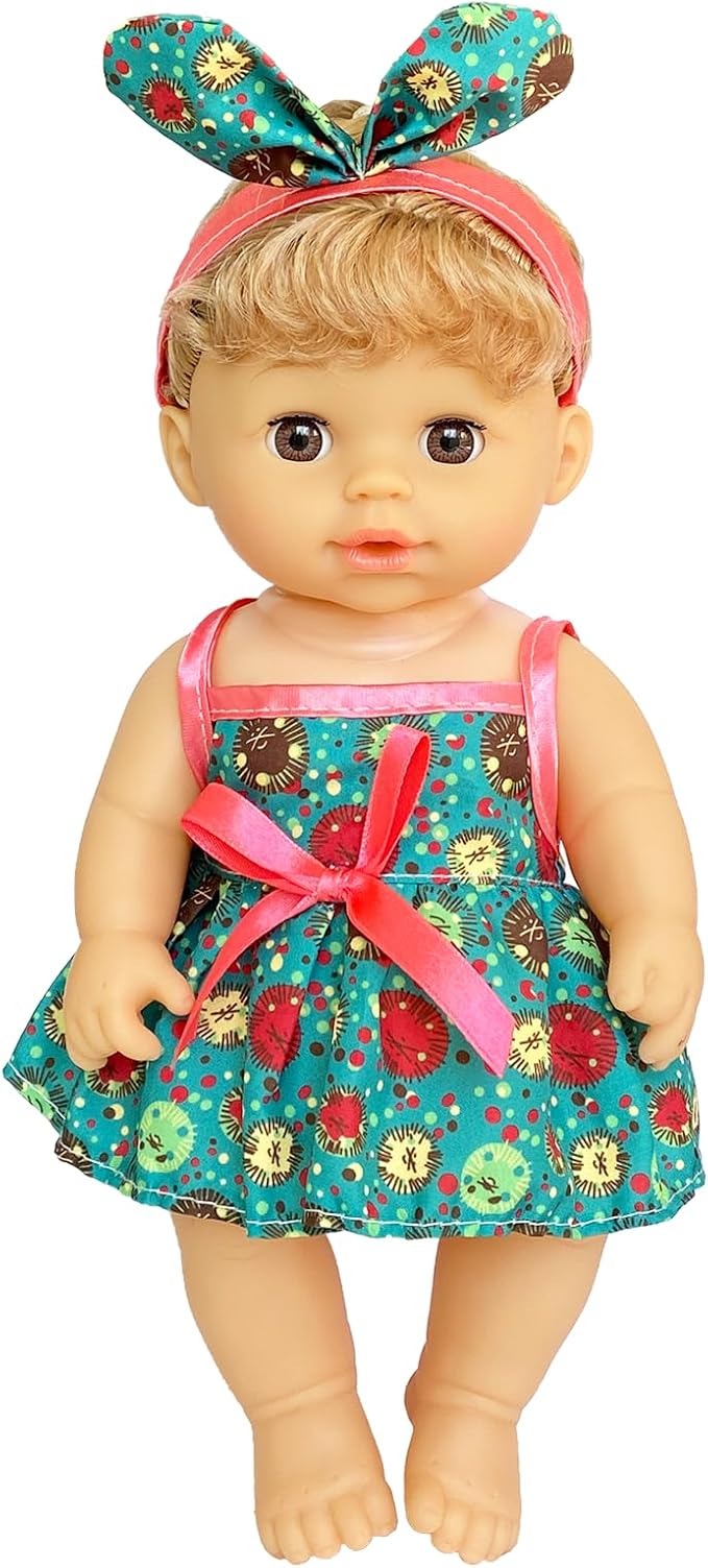 Baby Doll Clothes ,6 Sets Girl Doll Clothes Dress for 10-12 Inch Doll, Doll Clothes Accessories for Baby Doll Girl