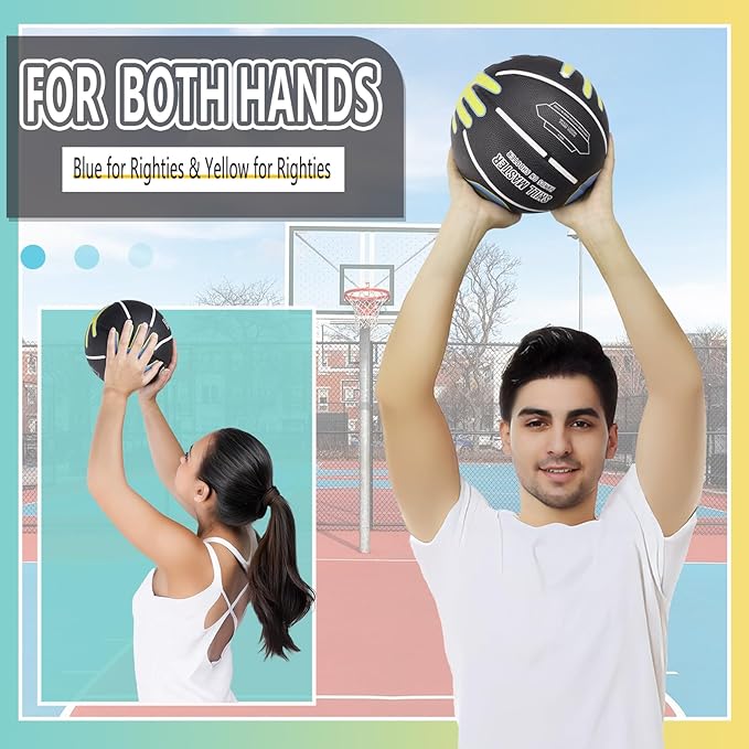 Basketball Training Equipment for Youth Size 6/5, Basketball Shot Trainer with Hand Position
