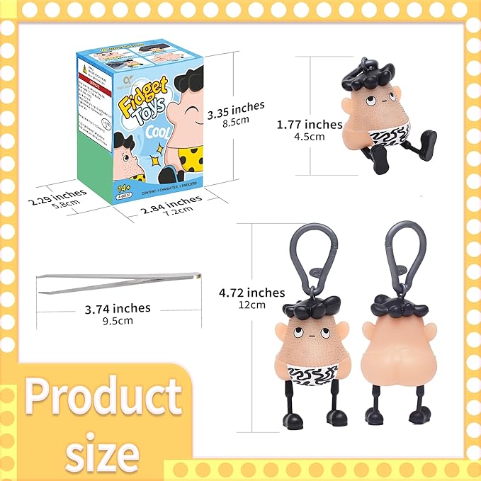 Super Skin Picking Fidget Toy for Pickers ADHD OCD Anxiety Relief,Individuals with trichotillomania,Providing Safe and Non-Destructive Outlet for Hair-Pulling urges.14+Ages Christmas Birthday Gag Gift