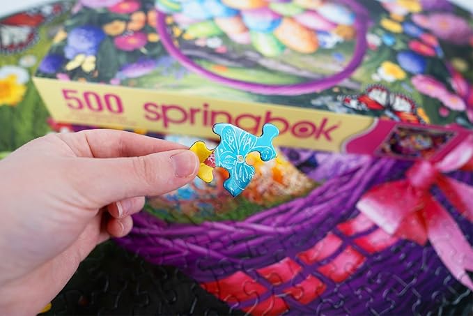 Springbok Easter in Bloom 500 Piece Jigsaw Puzzle for Adults and Families - Made in USA