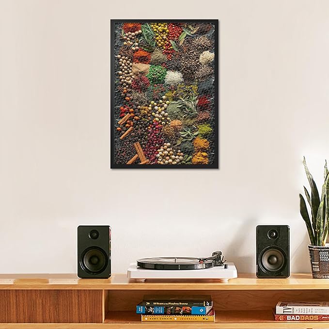 Puzzles for Adults 1000 Pieces, Colorful Spices and Herbs Jigsaw Puzzles, Adult Puzzle for Adults, Educational Fun Games or Toys for Elders Friends 20X27 INCH