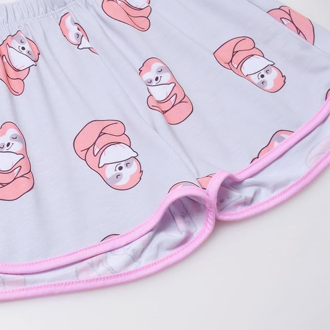 QPANCY Matching Girls & Dolls Pajamas Unicorn Pj Sets Summer Cotton Sleepwear