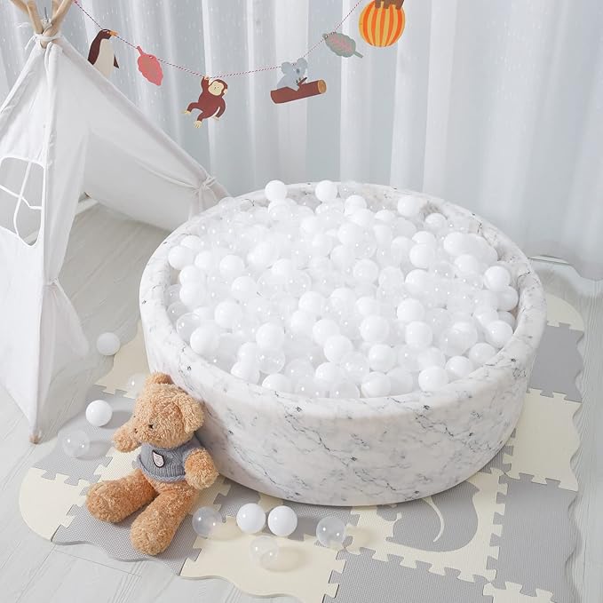 STARBOLO Ball Pit Balls for Toddlers Phthalate Free BPA Free Non-Toxic Crush Proof Play Balls for Toddlers Kids Pool Playhouse Pack of 100 200 500