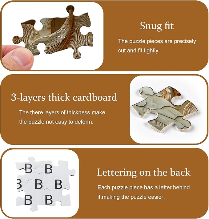 PICKFORU Parrot Puzzles for Adults 1000 Pieces, Bird Puzzle Nature Animal Carving Art, Impossible Challenge Hard Jigsaw Puzzle