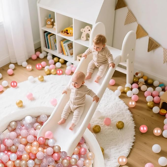 STARBOLO Ball Pit Balls for Toddlers Pack of 100 200 500 - BPA&Phthalate Free Non-Toxic Crush Proof Soft Plastic Balls for 1-5Years Old Toddlers Girl Kids Birthday Pool Playpen Tent Party