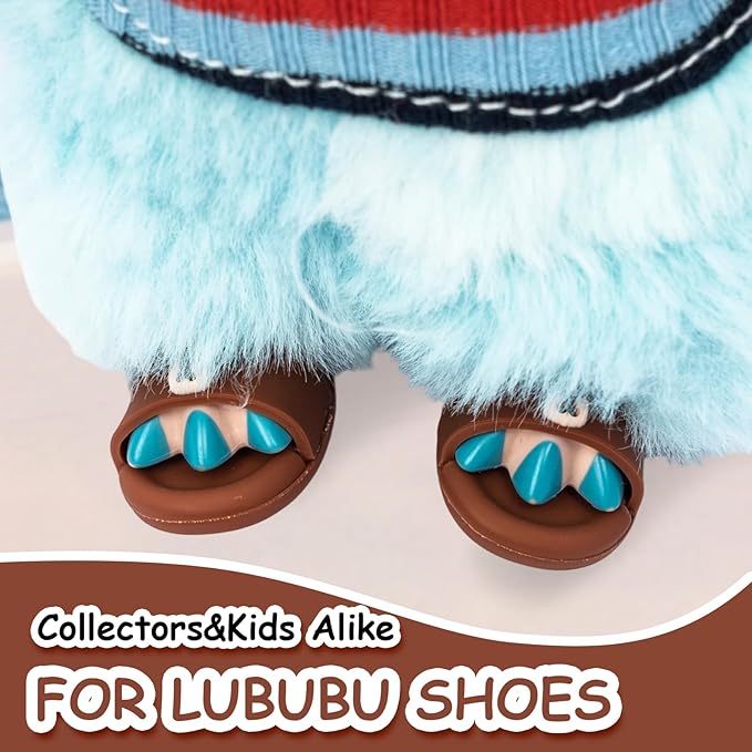 Summer Sandals for Dolls - Blue Open-Toe Slippers, Cute Accessories for Photography, Display & Collectors Age Limit 15 （Brown）