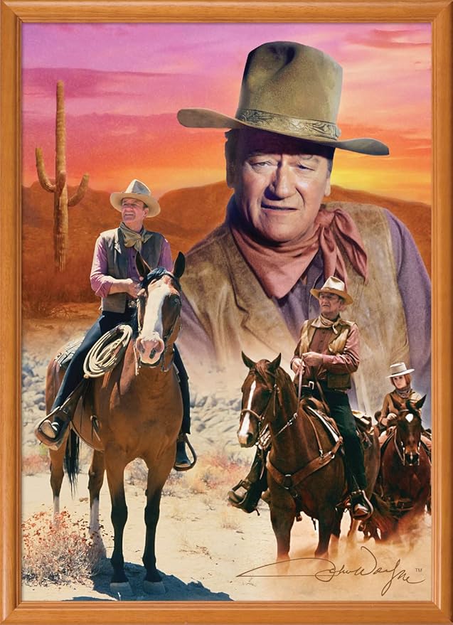 MasterPieces 1000 Piece John Wayne Jigsaw Puzzle for Adults, Family, Or Youth - The Cowboy Way - 19.25"x26.75"