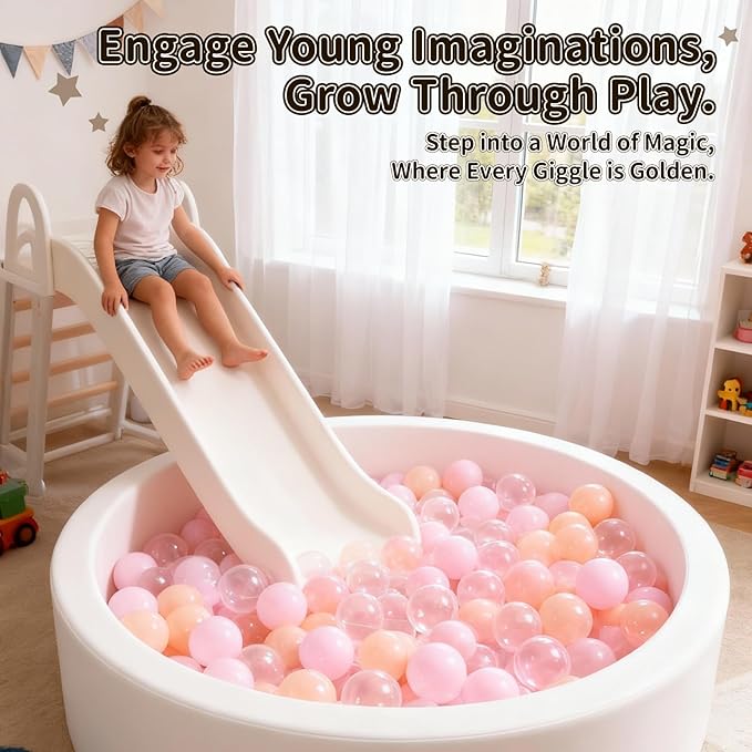 STARBOLO Ball Pit Balls for Toddlers Phthalate Free BPA Free Non-Toxic Crush Proof Play Balls for Toddlers Kids Pool Playhouse Pack of 100 200 500