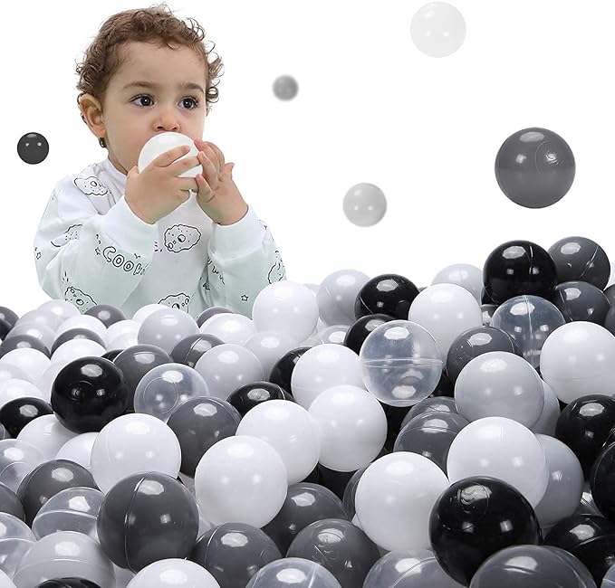 STARBOLO Ball Pit Balls for Toddlers Phthalate Free BPA Free Non-Toxic Crush Proof Play Balls for Toddlers Kids Pool Playhouse Pack of 100 200 500