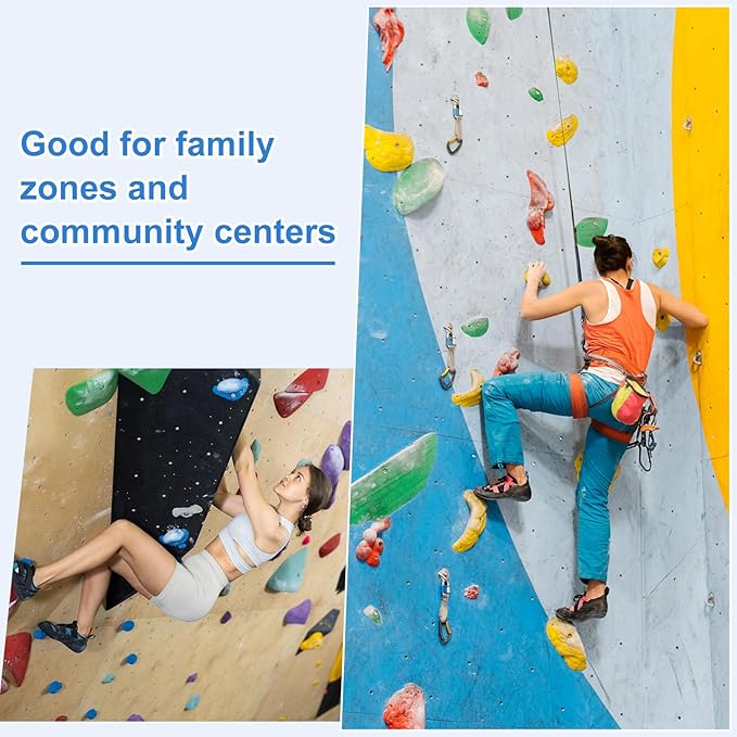 PATIKIL Climbing Rock Wall Grips Play Set Climber Attachments with Double Hole