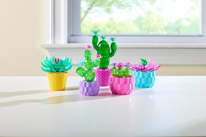 Crystal Gem Creations Jewel Succulents Kit by RoseArt, 175+ Pieces, Great for Adults, Tweens and Children Ages 8+