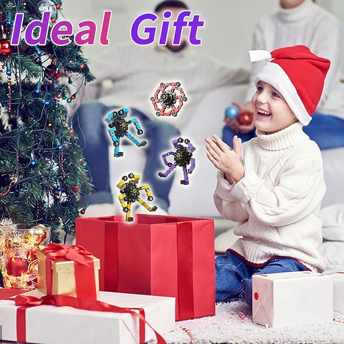 Transformable Fidget Spinners 36-Pack – Sensory Toys for Kids & Adults with ADHD, Autism, Anxiety Relief, Easter Gifts