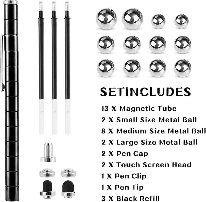 Easter Basket Stuffers,Fidget Pen, Decompression Magnetic Toy Pen, Gift for Teenage Boys, Best Gift for 8-12 Years Old, Novelty Toy for Kids or Friends