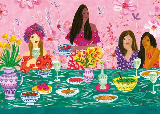 Wonder Forge Ladies' Brunch 1000 Piece Jigsaw Puzzle for Adults | Unique, Perfectly-Fitting Pieces | Fun, Vibrant Imagery | Amazon Exclusive