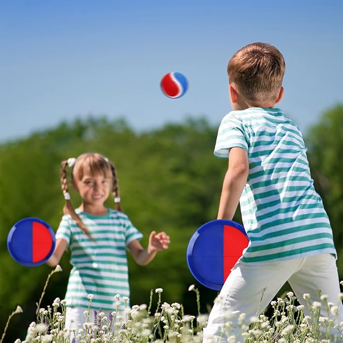 EVERICH TOY Upgraded Toss and Catch Ball Game Set, Easter Basket Stuffers Outdoor Games for Kids Toys, Beach Pool Toys Outside Family Yard Games Easter Gifts for Boys Girls 3 4 5 6 7 8-12 Years Old