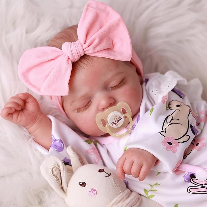 BABESIDE Lifelike Reborn Baby Dolls Girl - 20 Inch Realistic Newborn Baby Dolls with Poseable Body, Real Life Baby Dolls with Accessories for 3+ Year Old Girls Gifts, Pretend Play, Collection
