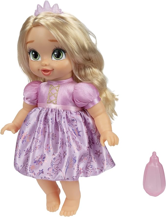 Disney Princess Rapunzel Baby Doll with Baby Bottle & Tiara