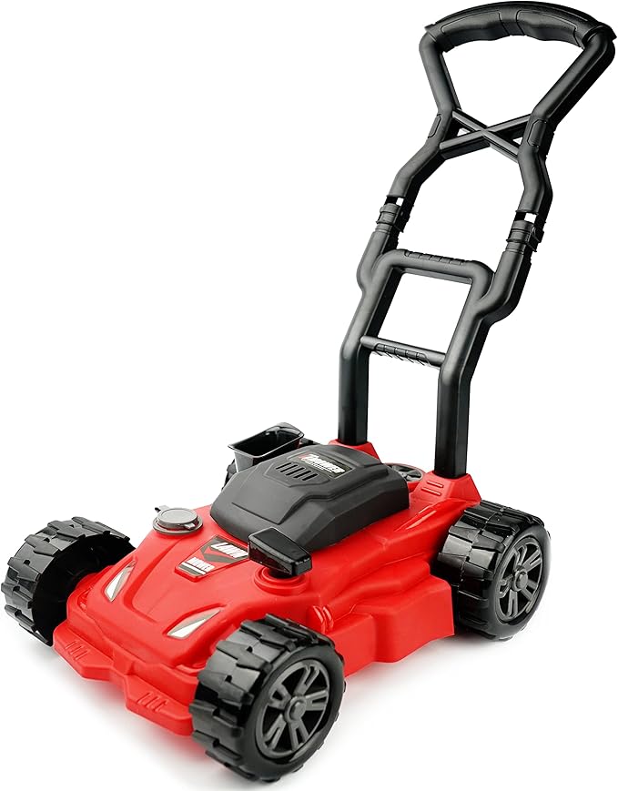 Kids Lawn Mower - Toy Choi's Pretend Play Series Toddler Lawn Mower, Indoor Outdoor Push Gardening Summer Toy Tool Set for Boys & Girls 3,4,5,6,7,8