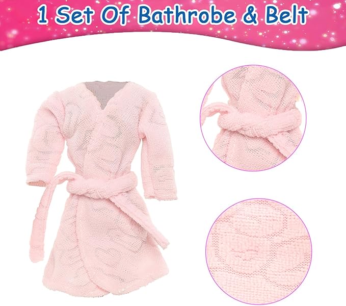 Barwa 10 Sets Doll Clothes Hooded Sports Suit Casual Outfits Tops and Pants Doll Pajamas for 11.5 inch Girls Dolls