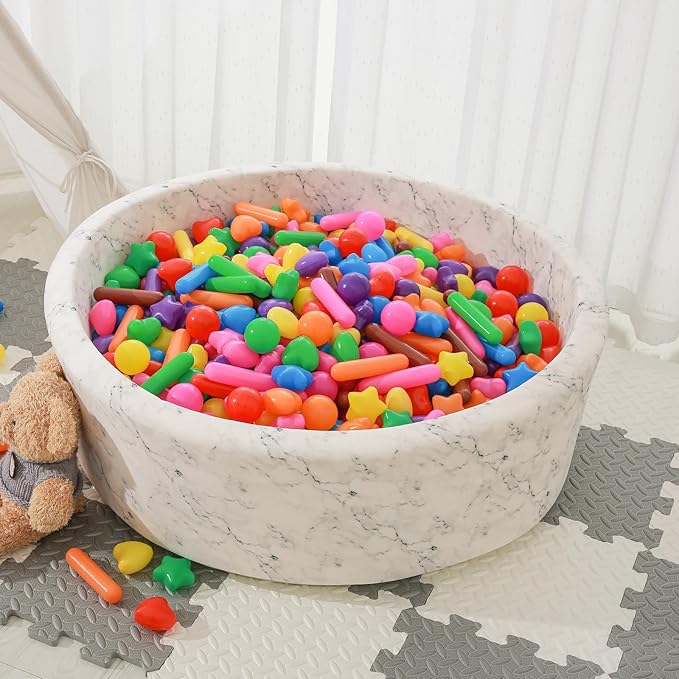 STARBOLO Ball Pit Balls for Kids -Pack of 150 200 500 Colorful Ball Pit Balls Crush Proof Plastic Toy Balls for Toddlers Ball Pit, Ball Pit Play Tent, Baby Pool Water Toys