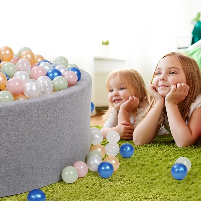 STARBOLO Ball Pit Balls for Toddlers Phthalate Free BPA Free Non-Toxic Crush Proof Play Balls for Toddlers Kids Pool Playhouse Pack of 100 200 500