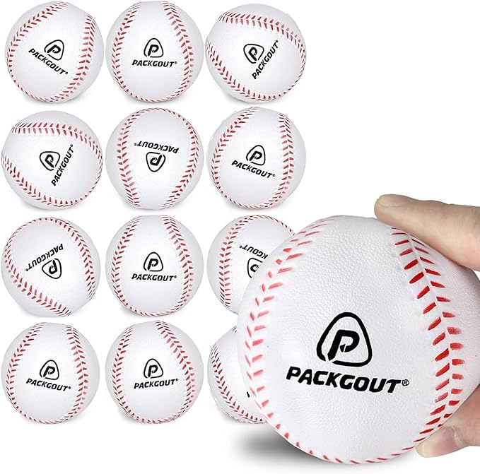 PACKGOUT Soft Foam Baseballs for Kids & Teenagers - Practice & Replacement Balls
