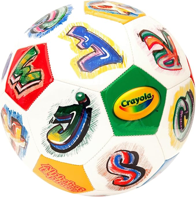 Crayola Official Soccer Ball - Unisex Kids - CRAY80BL Alphabet2 Size 5
