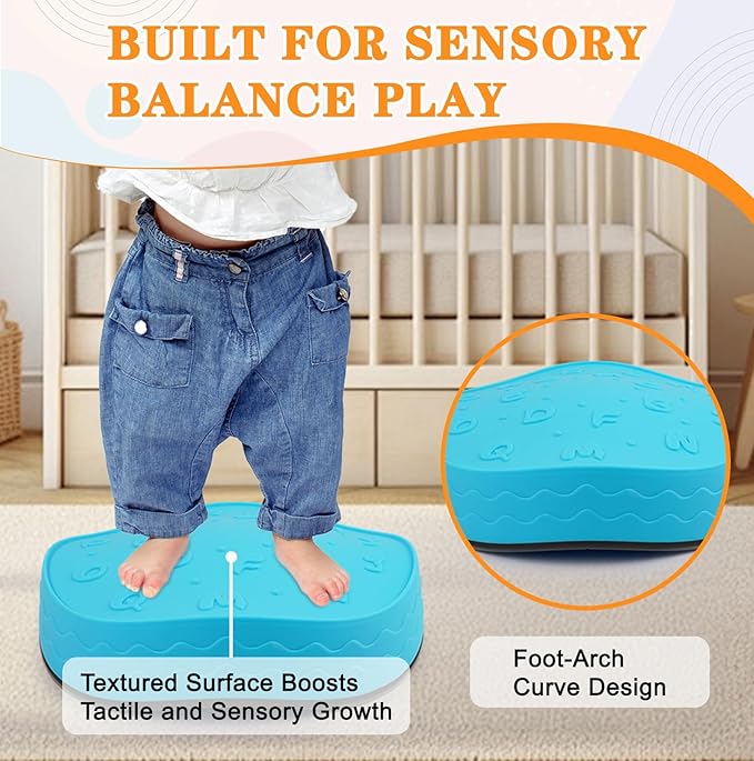 Crabs Balance Stepping Stones, 5 PCS Non-Slip Toddler Stepping Stones, Fun Sensory Toys for Toddlers, Exercise Sense of Balance And Coordination Skills Indoor or Outdoor Play for Kids Aged 3+