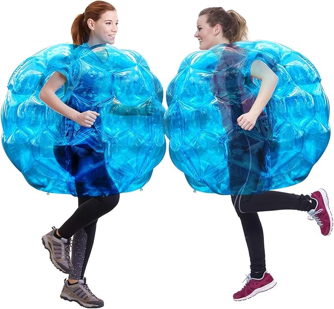 Theefun Bumper Balls 2 Pack 36-inch PVC Inflatable Sumo Ball Durable Body Bubble Soccer Giant Human Hamster Knocker Body Zorb Ball for Kids and Adults Dark Blue