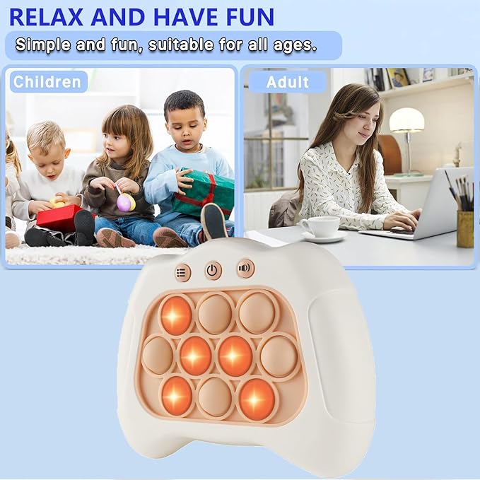 Quick Push Game Console,Sensory Fidget Toys Christmas Toys,Birthday Gifts for Boys and Girls,Fun Multiplayer Games Suitable for Families,Game Console for Exercising Reaction Ability