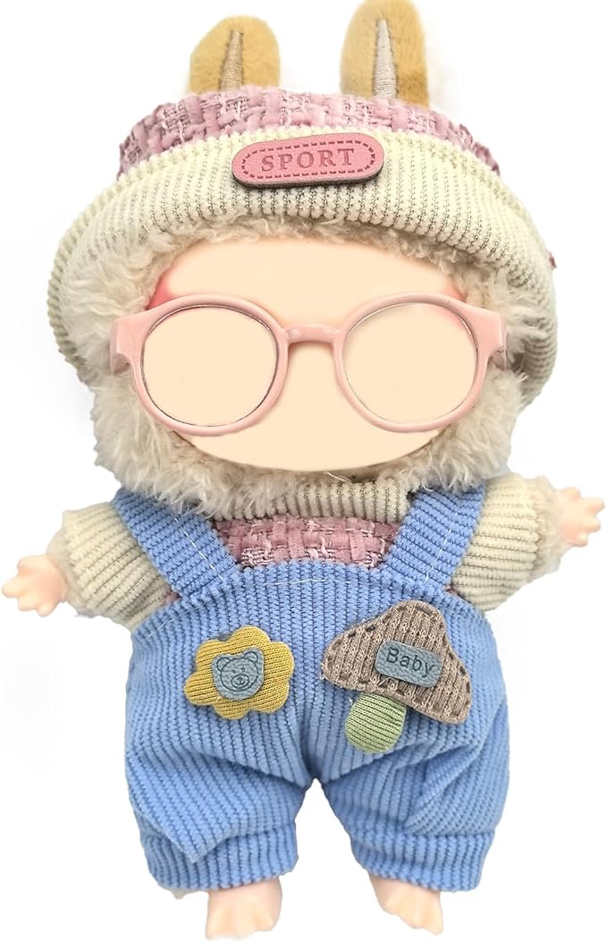 QIUTIMIY Mini Doll Accessories Set 3PCS Fashion Outfit Accessories for 17cm Dolls (F Pink)