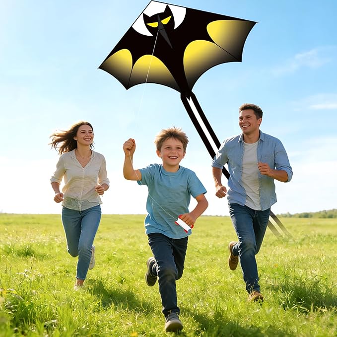 YongnKids Kite for Kids Age 4-8 8-12, Large Kites for Boys Adults Easy to Fly & Assemble, with 328ft String,Perfect for Beach Trip Park Family Activities Outdoor Games