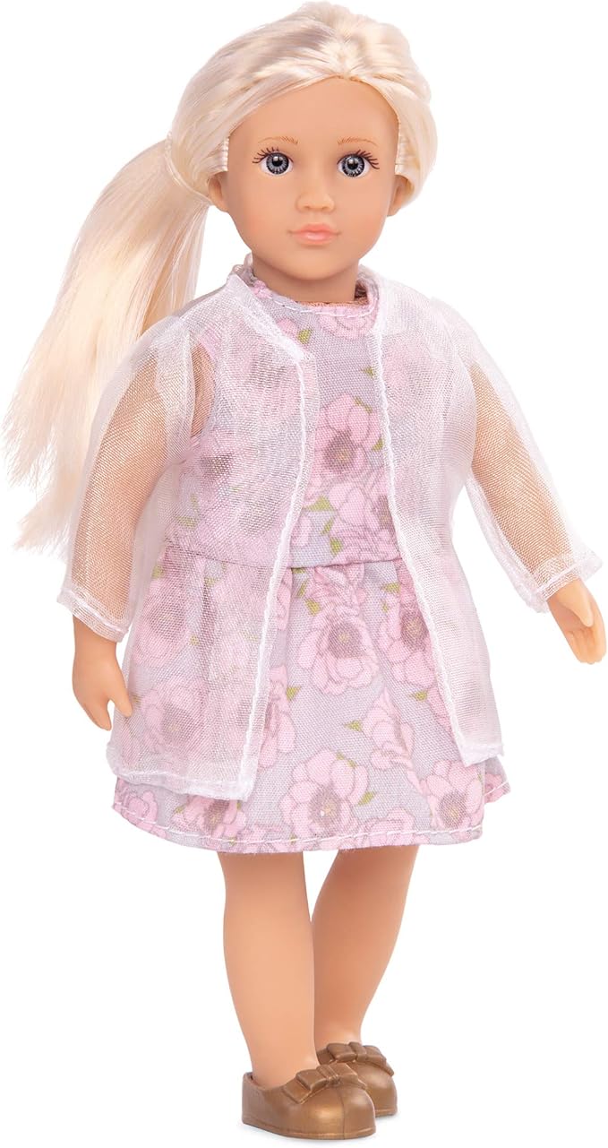 Lori – Mini Doll – 6-Inch Fashion Doll – Stylish Outfit – Jacket, Dress & Shoes – 3+ Years– Perla