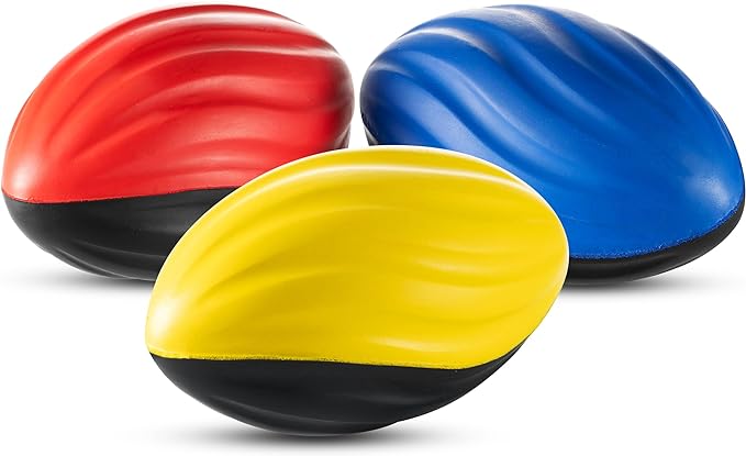 Bedwina 5" Mini Foam Football - Small Toy Footballs for Indoor and Outdoor Play, Spiral Foam Sports Birthday Football Party Favors for Kids