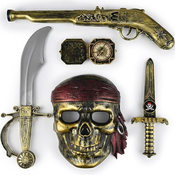 Rhode Island Novelty 5pc Pirate Pistol Set