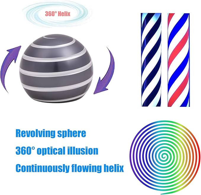 Desk-Toys for Fidget Kinetic-Cool-Gadgets: Cool-Stuff for Kid Children Teen Adult, Optical-Illusion Toy for Office School Home Women Men Christmas Stress-Relief-Gifts 180 Seconds Spinning