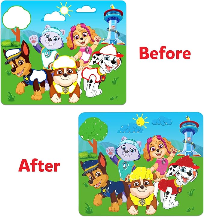 Skillmatics Dot It Sticker Art - PAW Patrol, Mess-Free Fun for Kids, 500+ Stickers, Craft Kits, DIY Scrapbooking Activity, Travel Toys, Gifts for Boys & Girls Ages 3, 4, 5, 6, 7