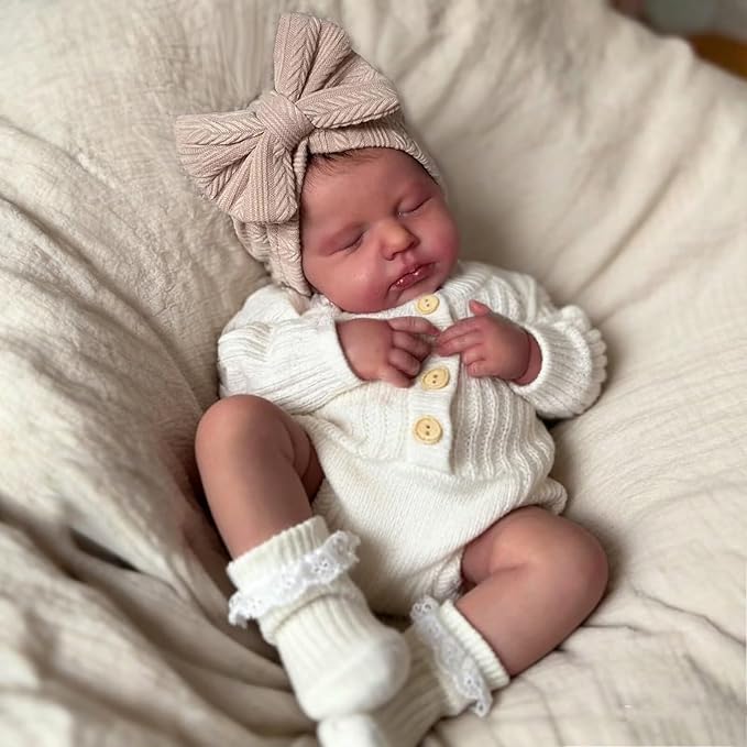 Zero Pam Reborn Baby Dolls Silicone Full Body-20 in Realistic Babys Doll, Anatomically Correct Girl, Full Silicone Babys Doll, Real Life Reborn Dolls with Accessories
