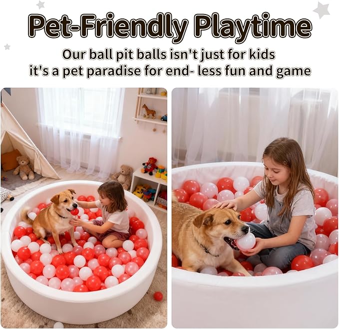 STARBOLO Ball Pit Balls for Toddlers Phthalate Free BPA Free Non-Toxic Crush Proof Play Balls for Toddlers Kids Pool Playhouse Pack of 100 200 500