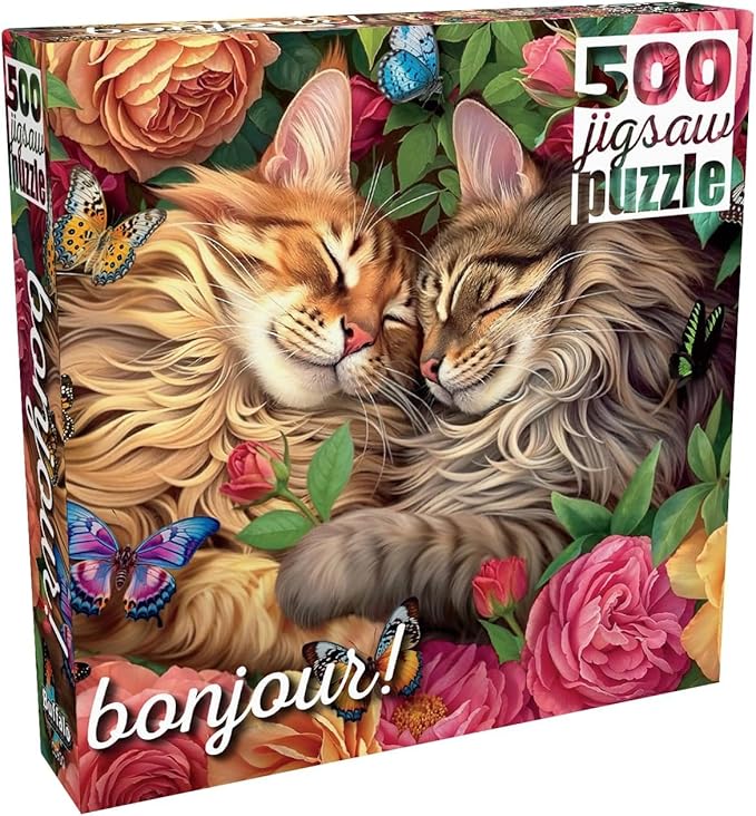 Buffalo Games - Brigid Ashwood - Cats in Love - 500 Piece Jigsaw Puzzle for Adults -Challenging Puzzle Perfect for Game Nights - Finished Size is 21.25 x 15.00