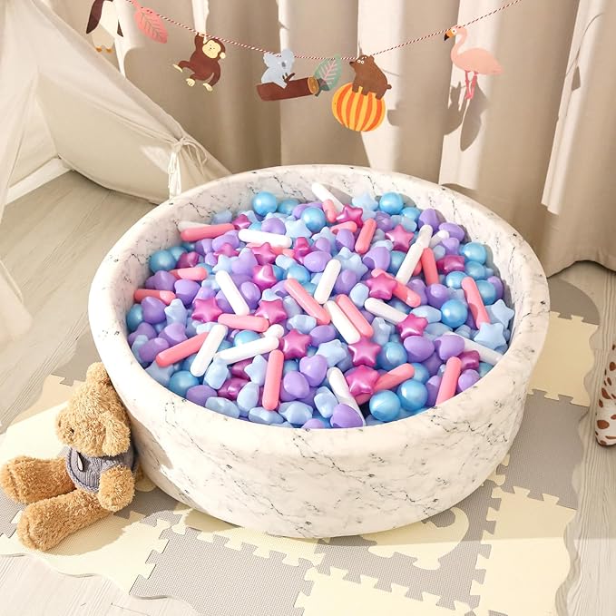 STARBOLO Ball Pit Balls for Kids -Pack of 150 200 500 Colorful Ball Pit Balls Crush Proof Plastic Toy Balls for Toddlers Ball Pit, Ball Pit Play Tent, Baby Pool Water Toys