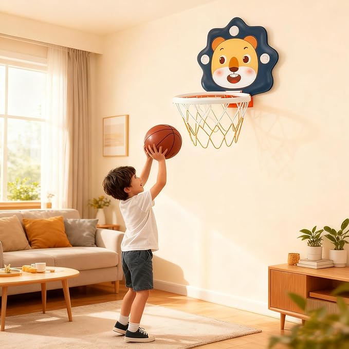 Toddlers Basketball Hoop Indoor, Adjustable Height Indoor Mini Basketball Hoop for Toddlers Kids Boys Bedroom Toddler Kids Toys Toys for 3 + Year Old