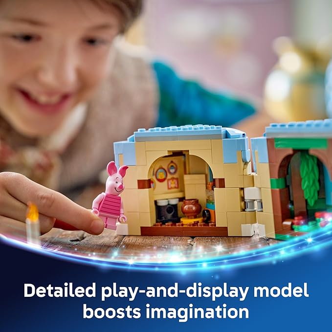 LEGO Disney Piglet's Birthday Fun Building Toy - Winnie The Pooh Toy for Girls & Boys, Ages 9+ - Gift for Birthdays - Kids Room Decor - 43305