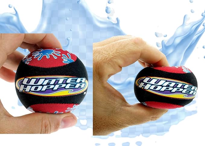 JA-RU Pro Hopper Skip Water Bouncing Ball Professional Fidget Skip Ball Pool Bounce Balls Toys. Skipping Beach Ball. Outdoor Game Party Favor Pool Toy for Kids and Adults 880