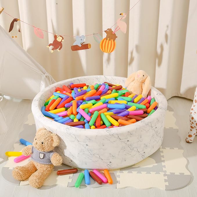 STARBOLO Ball Pit Balls Giant Sprinkles 250pcs, Rainbow Colors