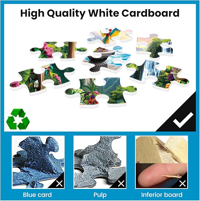 500 Pieces Puzzle for Adults Mountain Forest Jigsaw Puzzle 500 Pieces Recycled Cardboard Jigsaw Puzzles for Adults Family Challenging Game Home Decor Gift Toy for Teens Seniors 20.5 * 15 inch
