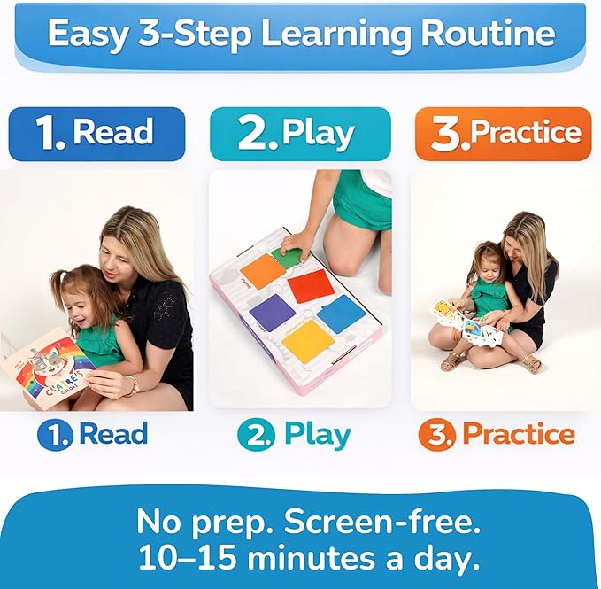 TOYVENTIVE Educational Books, Flash Cards, and Puzzles - Birthday Gifts for 1, 2, 3, and 4 Year Old Boys, Toddler Learning Toys and Activities